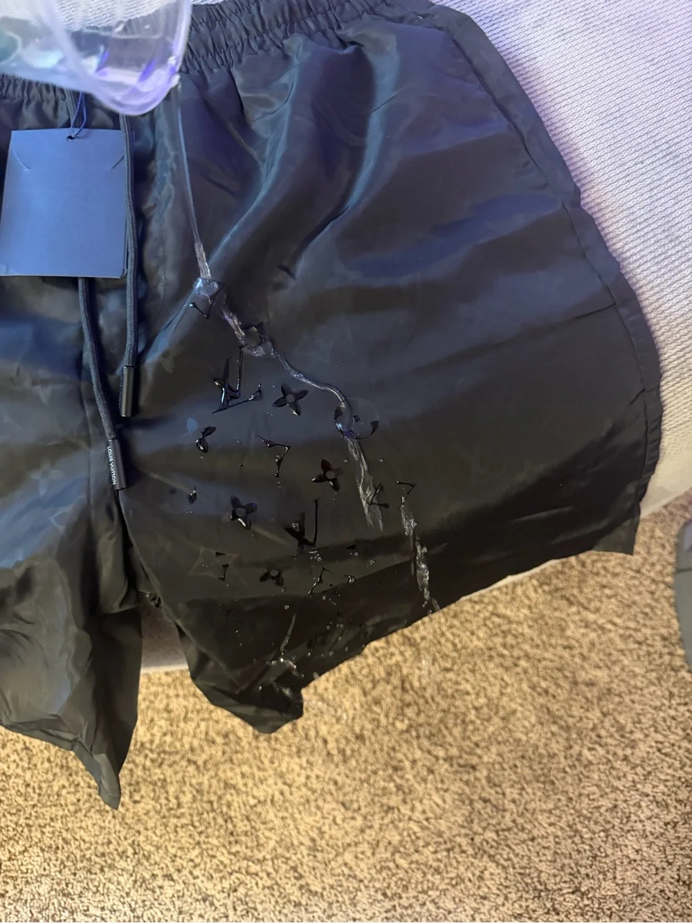 Louis Vuitton Black Men’s Monogram Swim Shorts